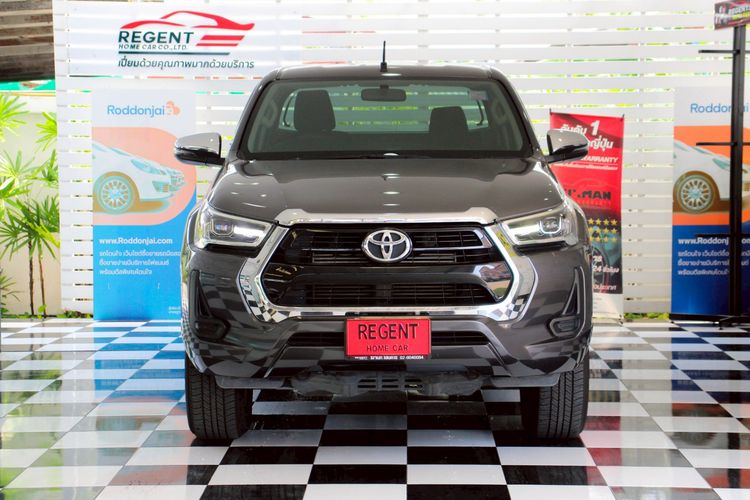 Toyota Hilux Revo 2021 Smart Cab 2.4 Entry Prerunner Pickup ดีเซล ไม่ติดแก๊ส เกียร์อัตโนมัติ เทา รูปที่ 2