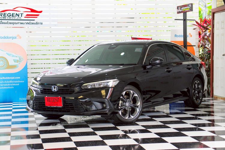 Honda Civic 2023 2.0 eHEV EL+ Sedan ไฮบริด ไม่ติดแก๊ส เกียร์อัตโนมัติ ดำ รูปที่ 3