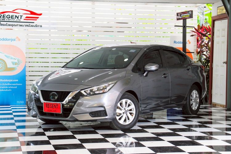 Nissan Almera 2021 1.0 V Sedan เบนซิน ไม่ติดแก๊ส เกียร์อัตโนมัติ เทา รูปที่ 3
