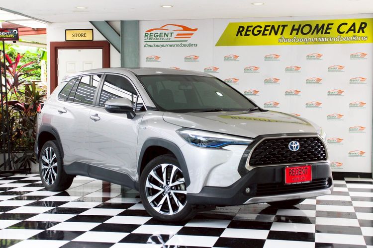 Toyota Corolla Cross 2020 1.8 Hybrid Premium Utility-car ไฮบริด ไม่ติดแก๊ส เกียร์อัตโนมัติ เทา