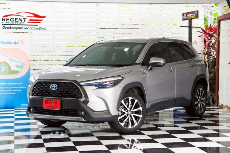Toyota Corolla Cross 2020 1.8 Hybrid Premium Utility-car ไฮบริด ไม่ติดแก๊ส เกียร์อัตโนมัติ เทา รูปที่ 3