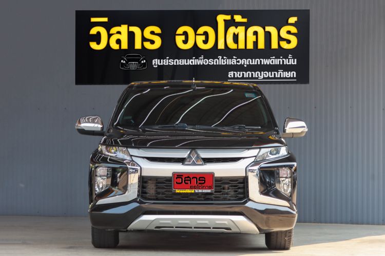 Mitsubishi Triton 2020 All New Mega Cab 2.5 GLX Pickup ดีเซล ไม่ติดแก๊ส เกียร์ธรรมดา ดำ รูปที่ 2