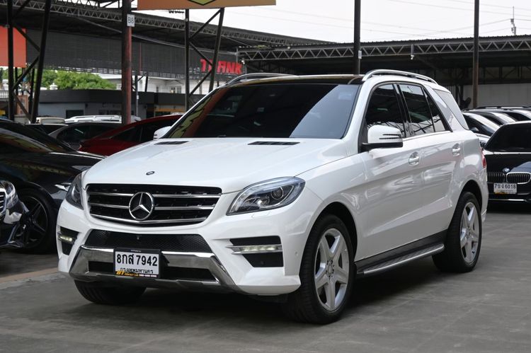 Mercedes-Benz ML-Class 2015 ML250 CDI AMG Utility-car ดีเซล ไม่ติดแก๊ส เกียร์อัตโนมัติ ขาว