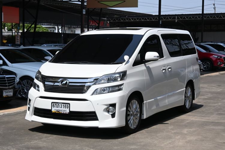 Toyota Vellfire 2013 2.4 Z G Edition Utility-car เบนซิน ไม่ติดแก๊ส เกียร์อัตโนมัติ ขาว
