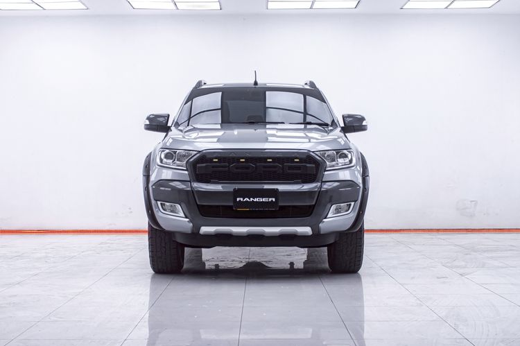 Ford Ranger 2017 2.2 Hi-Rider Wildtrak Pickup ดีเซล ไม่ติดแก๊ส เกียร์อัตโนมัติ เทา รูปที่ 4