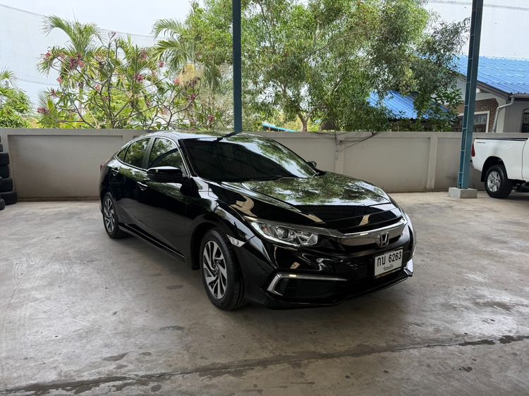 Honda Civic 2020 1.8 E i-VTEC Sedan เบนซิน ไม่ติดแก๊ส เกียร์อัตโนมัติ ดำ รูปที่ 3