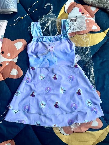 หญิง ม่วง Disney XL ชุดว่ายน้ำ Sz 9-10yrs