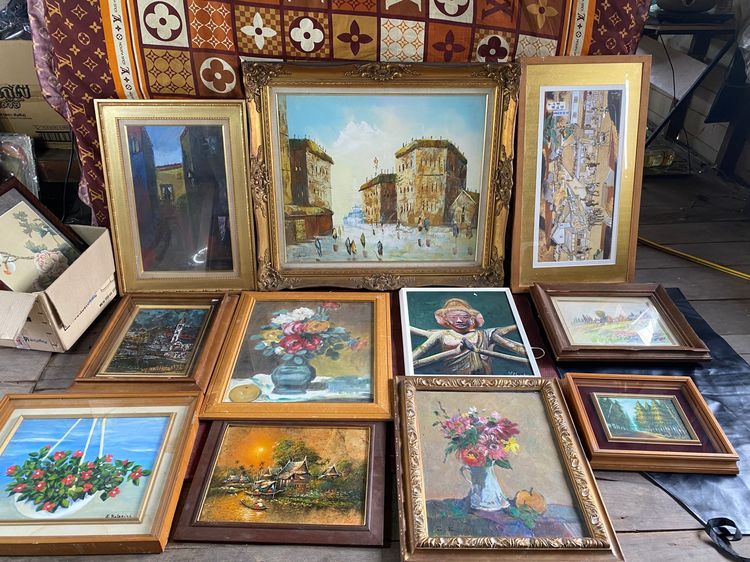 ภาพวาดสีน้ำมันบนผืนผ้าใบ(Oil on Canvas) และรูปภาพศิลปะ แบบเหมาทั้ง 108 รูปภาพ รูปที่ 5