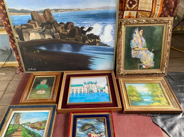 ภาพวาดสีน้ำมันบนผืนผ้าใบ(Oil on Canvas) และรูปภาพศิลปะ แบบเหมาทั้ง 108 รูปภาพ รูปที่ 9