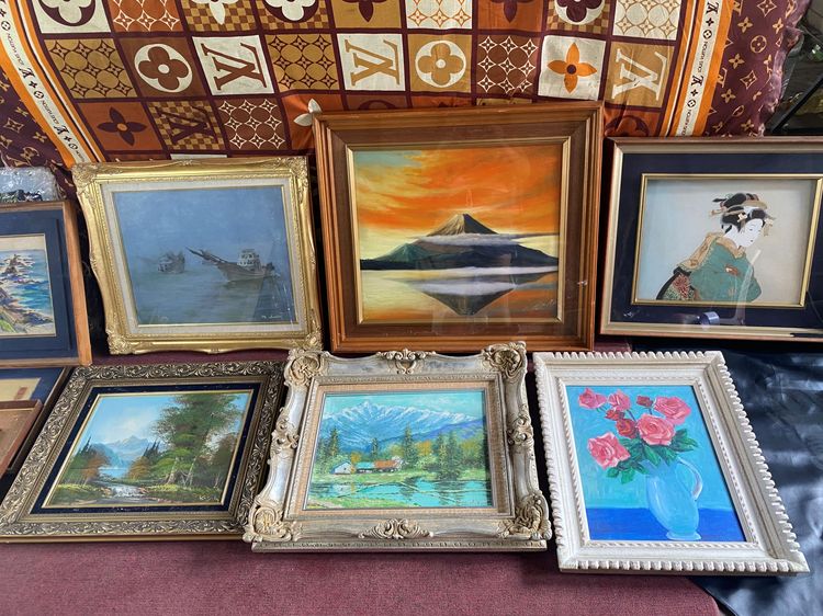 ภาพวาดสีน้ำมันบนผืนผ้าใบ(Oil on Canvas) และรูปภาพศิลปะ แบบเหมาทั้ง 108 รูปภาพ รูปที่ 8
