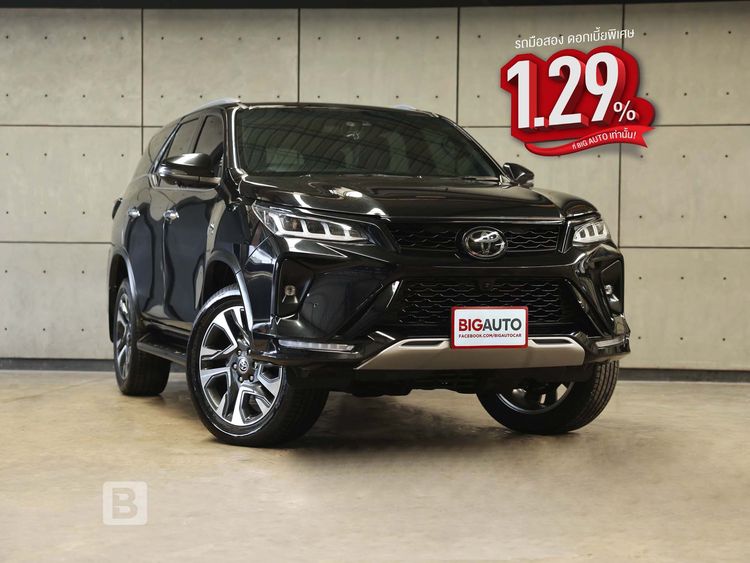 Toyota Fortuner 2023 2.8 Legender Utility-car ดีเซล ไม่ติดแก๊ส เกียร์อัตโนมัติ ดำ