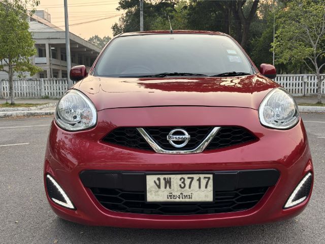 Nissan March 2018 1.2 E Sedan เบนซิน LPG เกียร์อัตโนมัติ แดง