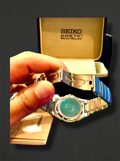 Rare Item นาฬิกาข้อมือ Seiko Kinetic Auto Relay Arctura สภาพสะสม อุปกรณ์ครบกล่อง  รูปที่ 8