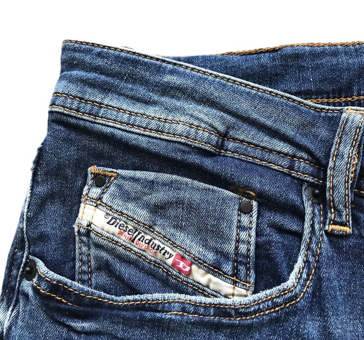 DIESEL WAYKEE-J-N SLIM JEANS PANTS LUXURY DESIGNER  รูปที่ 3