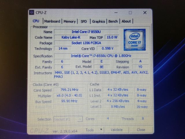 ขาย Notebook HP รุ่น 15-da2900TX
- CPU  INTEL CORE I7-8550U
- RAM  24GB DDR4 รูปที่ 12