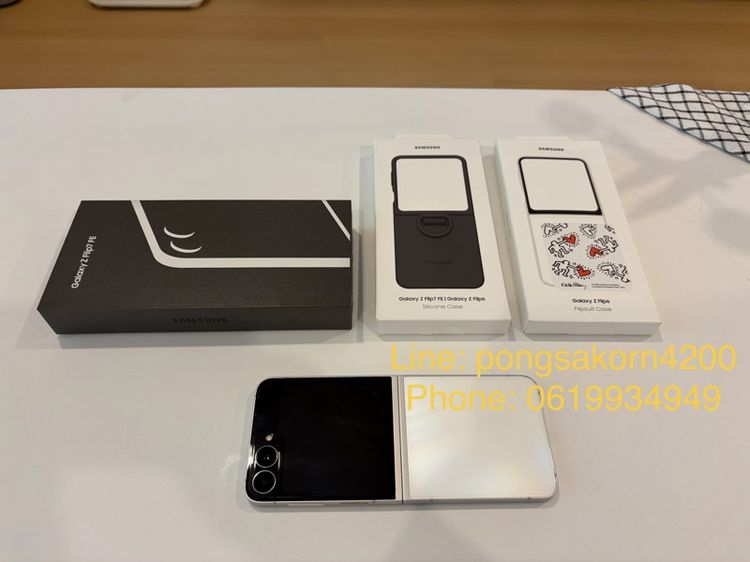 ขาย Samsung Galaxy Z Flip 7 FE สี White 128 GB ศูนย์ไทย สภาพใหม่ อายุ 1 เดือน ประกันยาว อุปกรณ์ครบ
