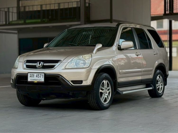 Honda CR-V 2002 2.0 E Utility-car เบนซิน ไม่ติดแก๊ส เกียร์อัตโนมัติ บรอนซ์ทอง รูปที่ 3