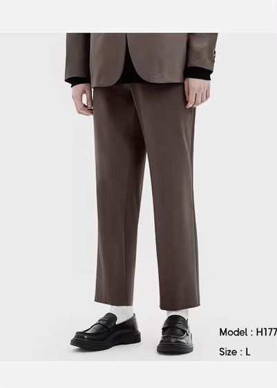 น้ำตาล M ไม่มีแขน อื่นๆ กางเกงขายาว GU Dry Stretch Easy Ankle Pants แท้