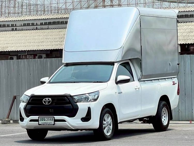 Toyota Hilux Revo 2021 2.4 Entry Pickup ดีเซล ไม่ติดแก๊ส เกียร์ธรรมดา ขาว