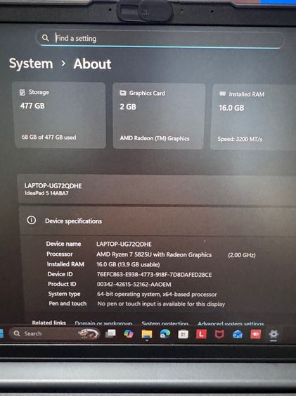 โน๊ตบุ๊ต Lenovo IdeaPad 5 14ABA7 รูปที่ 6