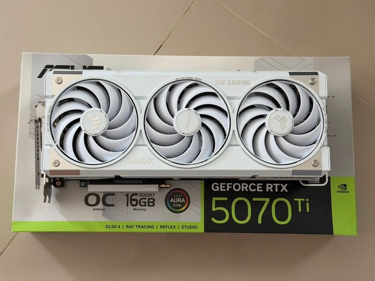 อื่นๆ RTX5070Ti 16GB ASUS TUF GAMING WHITE OC มือสอง