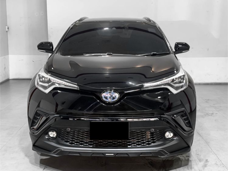 Toyota C-HR 2019 1.8 HV Hi Utility-car เบนซิน ไม่ติดแก๊ส เกียร์อัตโนมัติ ดำ รูปที่ 2
