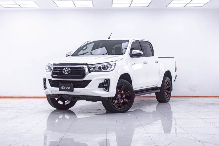 Toyota Hilux Revo 2019 2.4 Prerunner E Plus Pickup ดีเซล ไม่ติดแก๊ส เกียร์ธรรมดา ขาว