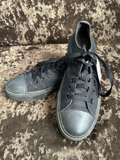 อื่นๆ UK 5 | EU 38 | US 5.5 รองเท้าผ้าใบ Cedar Crest (Japan) สีดำล้วน ไซส์ 38 EU พื้นเต็มกริ๊บ