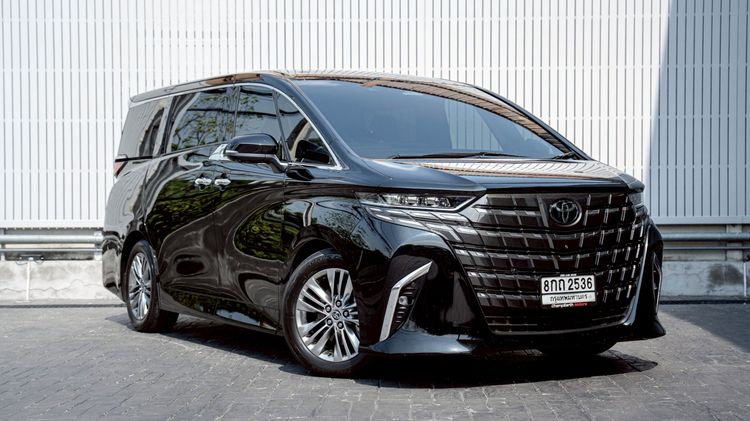 Toyota Alphard 2024 2.5 Van เบนซิน ไม่ติดแก๊ส เกียร์อัตโนมัติ ดำ