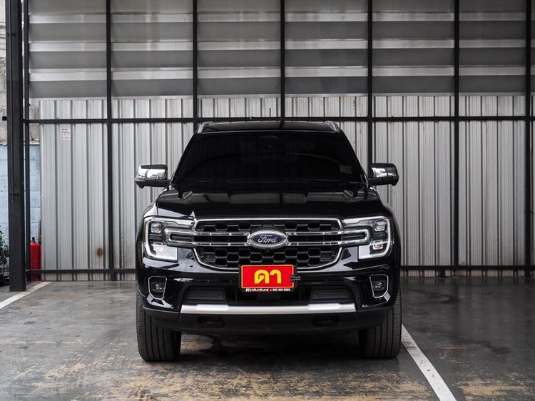 Ford Everest 2023 2.0 Bi-Turbo Titanium+ 4WD Utility-car ดีเซล ไม่ติดแก๊ส เกียร์อัตโนมัติ ดำ รูปที่ 2
