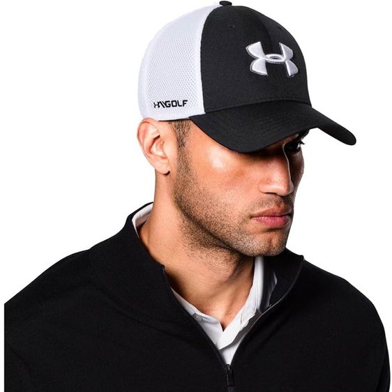 หมวกและหมวกแก๊ป หมวกแก๊ป Under Armour Golf Mesh Stretch 2.0 แท้
