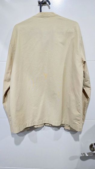 ขายเสื้อเชิ้ตคลุม MUJI สีครีม Size M อก 42 นิ้ว รูปที่ 3