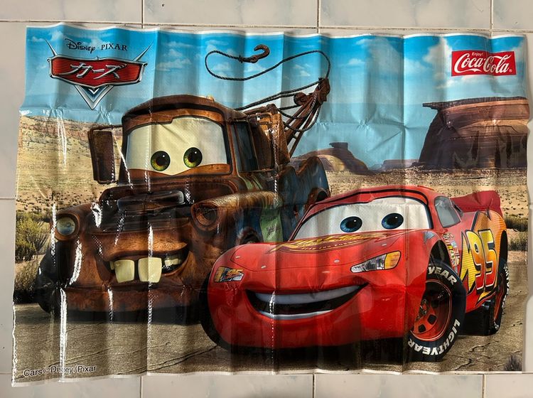 แผ่นปูรองนั่ง Disney Pixar Cars x Coca-Cola (Japan Edition)