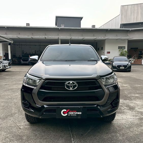 Toyota Hilux Revo 2021 2.4 Entry Pickup ดีเซล ไม่ติดแก๊ส เกียร์ธรรมดา ดำ รูปที่ 2