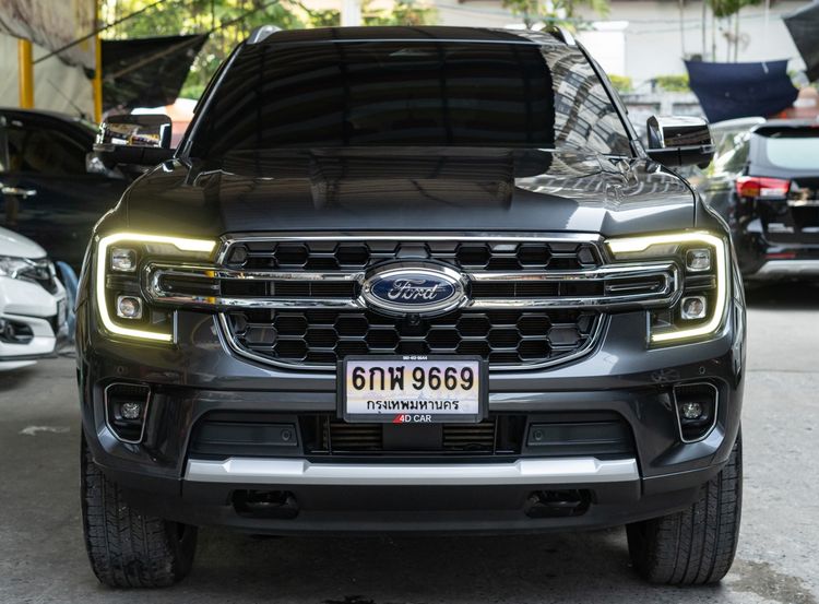 Ford Everest 2023 2.0 Bi-Turbo Titanium+ 4WD Utility-car ดีเซล ไม่ติดแก๊ส เกียร์อัตโนมัติ เทา