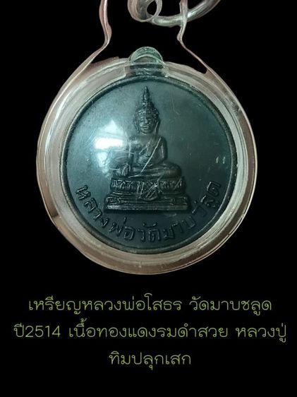 เหรียญหลวงพ่อโสธร ปี14 วัดมาบชลูด จ.ระยอง หลวงปู่ทิม วัดละหารไร่ ปลุกเสก รูปที่ 3