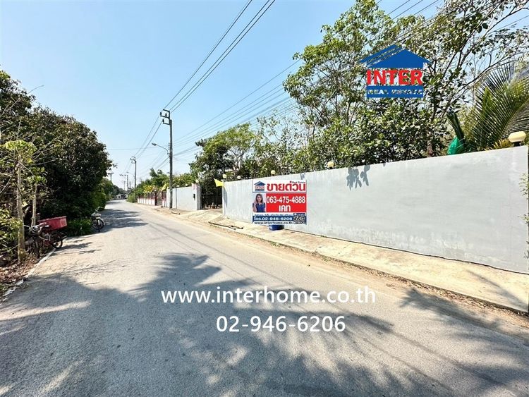 บ้านเดี่ยว 2 ชั้น 200 ตร.ว. บ้านเดี่ยว ซอยโรงเรียนบ้านคลองฝรั่ง ถนนบางกรวย-ไทรน้อย ถนนกาญจนาภิเษก ไทรน้อย นนทบุรี