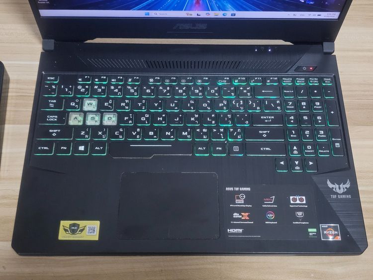 Tuf gaming RYZEN 7 3750H +GTX1660TI+15.6" Ram16+SSD512 เครื่องพร้อมใช้งาน รูปที่ 3