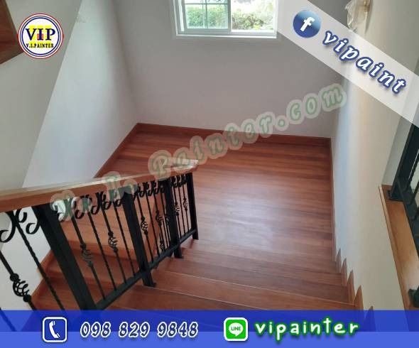 รับติดตั้งบันได ช่างติดบันได ขัดบันไดไม้จริง ทำสีบันได เก่า ใหม่  รูปที่ 17