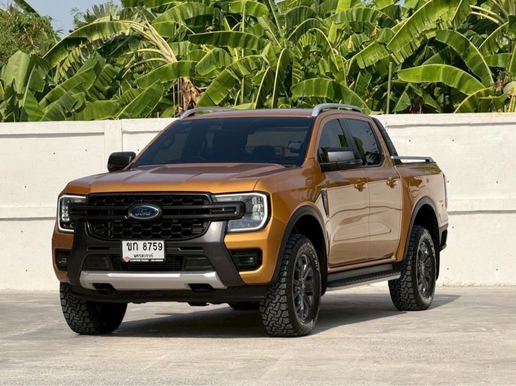 Ford Ranger 2022 2.0 Turbo Hi-Rider Wildtrak Pickup ดีเซล ไม่ติดแก๊ส เกียร์อัตโนมัติ เหลือง รูปที่ 3