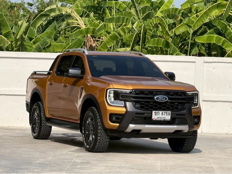 รถ Ford Ranger 2.0 Turbo Hi-Rider Wildtrak สี เหลือง