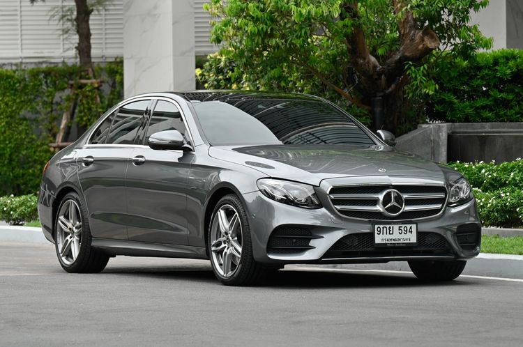 Mercedes-Benz E-Class 2018 E350e Sedan ปลั๊กอินไฮบริด (PHEV) ไม่ติดแก๊ส เกียร์อัตโนมัติ เทา รูปที่ 2