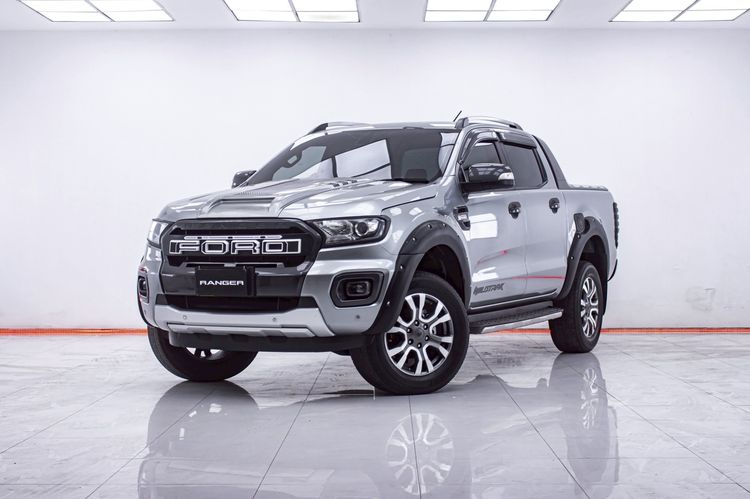 Ford Ranger 2018 2.0 Hi-Rider Wildtrak Pickup ดีเซล ไม่ติดแก๊ส เกียร์อัตโนมัติ เทา
