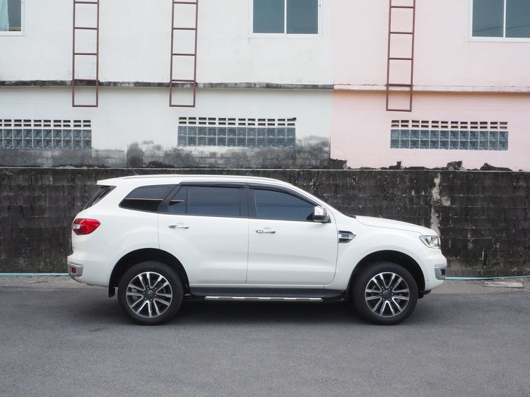 Ford Everest 2021 2.0 Bi-Turbo Titanium+ 4WD Utility-car ดีเซล ไม่ติดแก๊ส เกียร์อัตโนมัติ ขาว รูปที่ 4