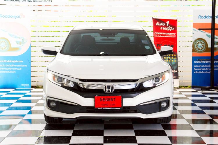Honda Civic 2021 1.8 EL i-VTEC Sedan เบนซิน ไม่ติดแก๊ส เกียร์อัตโนมัติ ขาว รูปที่ 2