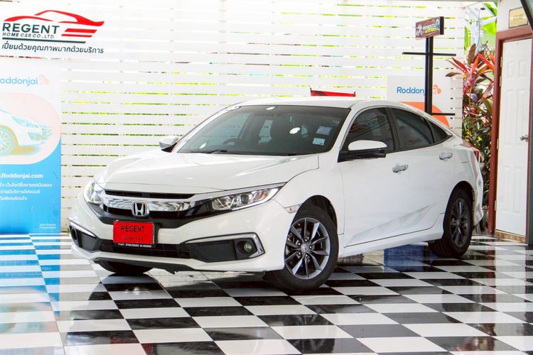 Honda Civic 2021 1.8 EL i-VTEC Sedan เบนซิน ไม่ติดแก๊ส เกียร์อัตโนมัติ ขาว รูปที่ 3