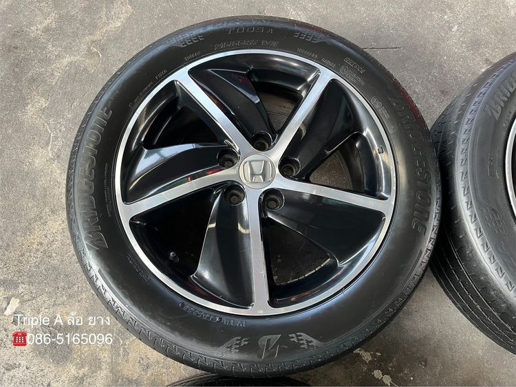 ✨ล้อแม็กพร้อมยาง✨Honda HRV RS ขอบ 17 ดำหน้าเงา รูปที่ 4