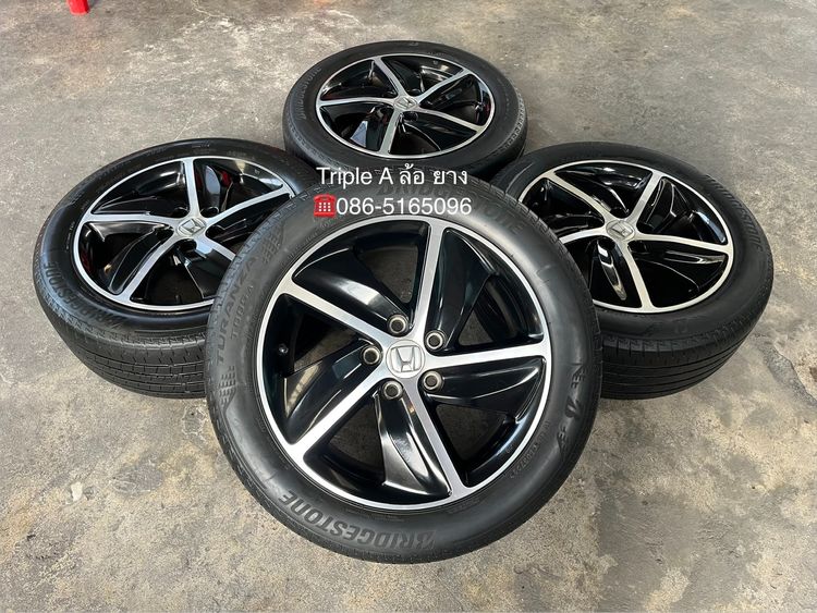 อื่นๆ อะลูมิเนียมอัลลอย 17" ✨ล้อแม็กพร้อมยาง✨Honda HRV RS ขอบ 17 ดำหน้าเงา