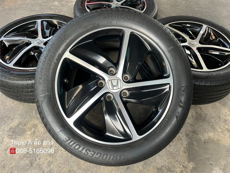 ✨ล้อแม็กพร้อมยาง✨Honda HRV RS ขอบ 17 ดำหน้าเงา รูปที่ 2