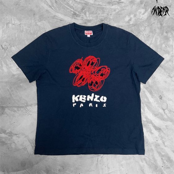อื่นๆ แขนสั้น เสื้อทีเชิ้ต อื่นๆ แบรนด์ Kenzo Flower Embroidery T-Shirt แท้